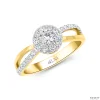 ND527 Halo Diamond Ring