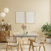 Set dining room cream color