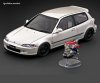 Honda CIVIC (EG6) Pearl White With B16A Engine