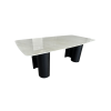 MJhomedesigns TB1584 Dining Table Dim L200 x W100 x H75 cm