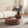 MJhomedesigns Coffee Table Model TB1089 Dim L90xW90H28 cm + L45xW45xH47 cm