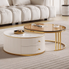 CenterTable MJhomedesigns TB243 L60xH35 + L80xH42 cm