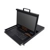 HT2808 : KINAN 18.5” 8 Port CAT5 LCD KVM over IP Switch 1-Local / 1-Remote Access