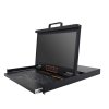 HT2824 : KINAN 18.5” 24 Port CAT5 LCD KVM over IP Switch 1-Local / 1-Remote Access