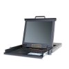 HT5732 : KINAN 17” 32 Port CAT5 LCD KVM over IP Switch 1-Local / 2-Remote Access