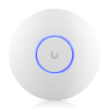 U6+: Compact ceiling-mounted WiFi 6 AP with 4 spatial streams, enhanced performance, and dual-band WiFi 6 support.