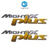 สติ๊กเกอร์ MIGHTY X PLUS - TOYOTA MIGHTY X ปี97 (ติดข้างท้ายกระบะ)