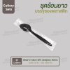 ชุด Cutlery ราคาประหยัด ช้อนยาว (ดำ) บรรจุซองใส (20mic)