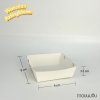 ถาดขนมจีบ - สีขาว ขนาด 9 x 9 cm