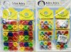 JC-334เม็ดงับผมแฟนซีคละสี1x36(432เม็ดคละสี)