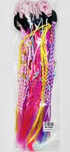 RB-3844มัดผมเปียเล็กถักผีเสื้อคละสี12ชิ้น