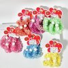 RB-127มัดผมผ้าถักมุกใหญ่1x3(คละสี36ชิ้น)