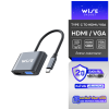 WISE USB C to HDMI+VGA