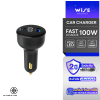 อะแด็ปเตอร์ WISE Car Charger 100W PD LED