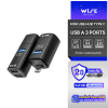 WISE Mini USB Hub Type C - USB A 3 ports