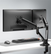 แขนจับจอ WISE DUAL MONITOR ARM - BLACK 2 ARM