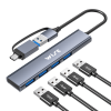 WISE USB-C and USB-A to 4-Port USB HUB