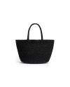 RIKO RAFFIA TOTE in black