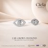 ต่างหูเพชร The Eye เสริมดวง ปกป้อง เพชร Lab Grown l Ciela Jewelry