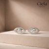 ต่างหูเพชร The Eye เสริมดวง ปกป้อง เพชร Lab Grown l Ciela Jewelry