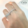 แหวนเพชรแถว Classic Eternity Band Ring 0.02 กะรัต