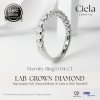 แหวนเพชรแถว Classic Eternity Band Ring 0.04 กะรัต