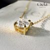 จี้เพชรเม็ดเดี่ยว 1 กะรัต ตัวเรือนชุบทองคำ เพชร Lab Grown Ciela Jewelry