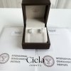 ต่างหูเพชร Emerald Cut Classic Stud Earrings