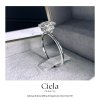 แหวนเพชรเม็ดเดี่ยว Hidden Halo Elongated Cushion Solitaire