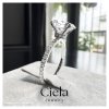 Oval Pave Solitaire