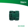 NANO เต้ารับเดี่ยวมีกราวน์ และม่านนิรภัย 16A 250V ขนาด 2 ช่อง Classic series สีแดง (1 ชิ้น/กล่อง, 10 ชิ้น/กล่อง) รุ่น NN-P302R