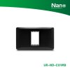 NANO แผงหน้ากากขอบมน ขนาด 1 ช่อง Nordic series สีดำด้าน (1 ชิ้น/กล่อง) รุ่น UR-ND-C01MB