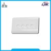 SHINY EXCLUSIVE FACE PLATE 4 PORT w/Shutter หน้ากากขาวเงาสวยสุดหรูมีชัตเตอร์
