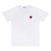 CDG PLAY Basic Red Heart T-shirt White
