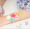 สร้อยข้อมือดอกไฮเดรนเยียประดับไข่มุก