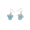 Clear-Coated Hydrangea Earrings