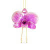 Dendrobium orchid on Adjustable Necklace Clear-Coated