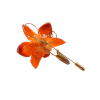 Clear-Coated Dendrobium Orchid Stick Pins