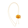 Dendrobium orchid on Adjustable Necklace Clear-Coated