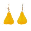 Clear-Coated Dendrobium Orchid Petal Earrings