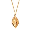 Gold Plated Rose Leaf Pendant