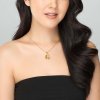 Gold Plated Rose Petal Pendant