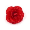 Clear Coated Rose Brooches