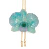 Clear-Coated Dendrobium Orchid Adjustable Necklace