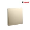 แพ็ค10 | Legrand สวิตช์ทางเดียว 1 ช่อง สีแชมเปญ รุ่นมาเรียเซนต์ | Mallia Senses | 281000CH