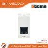BTicino เต้ารับคอมพิวเตอร์ Cat6 RJ45 1ช่อง แบมบู สีขาว Data Socket Cat6 RJ45 1Module White | Bamboo | AE2179C6B