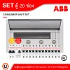 ABB ชุดตู้คอนซูมเมอร์ยูนิต ขนาด 20 ช่อง เมนเบรกเกอร์ 63A+กันดูด RCCB 63A พร้อมลูกย่อย 16A/20A/32A