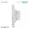 Schneider Electric ชุดสวิตซ์ทางเดียว 1 ตัว สีขาว รุ่น AvatarOn E 16AX, 250V, 1 Gang1Way Switch,White