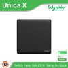 Schneider Electric สวิตช์ทางเดียว 16A 250V 1ช่อง Jet Black รุ่น Unica X | NUX31_1_JB