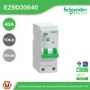 Schneider Electric เมนเซอร์กิตเบรกเกอร์ป้องกันไฟดูด รุ่น Easy9 Plug-On ขนาด 1P+N 10kA 40A 30mA รหัส EZ9D30640